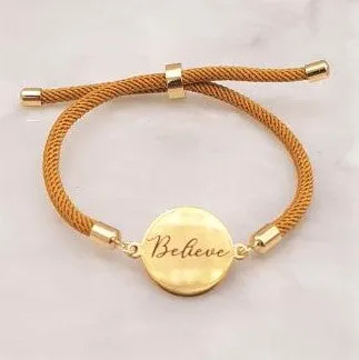 Andi Believe Slider Bracelet
