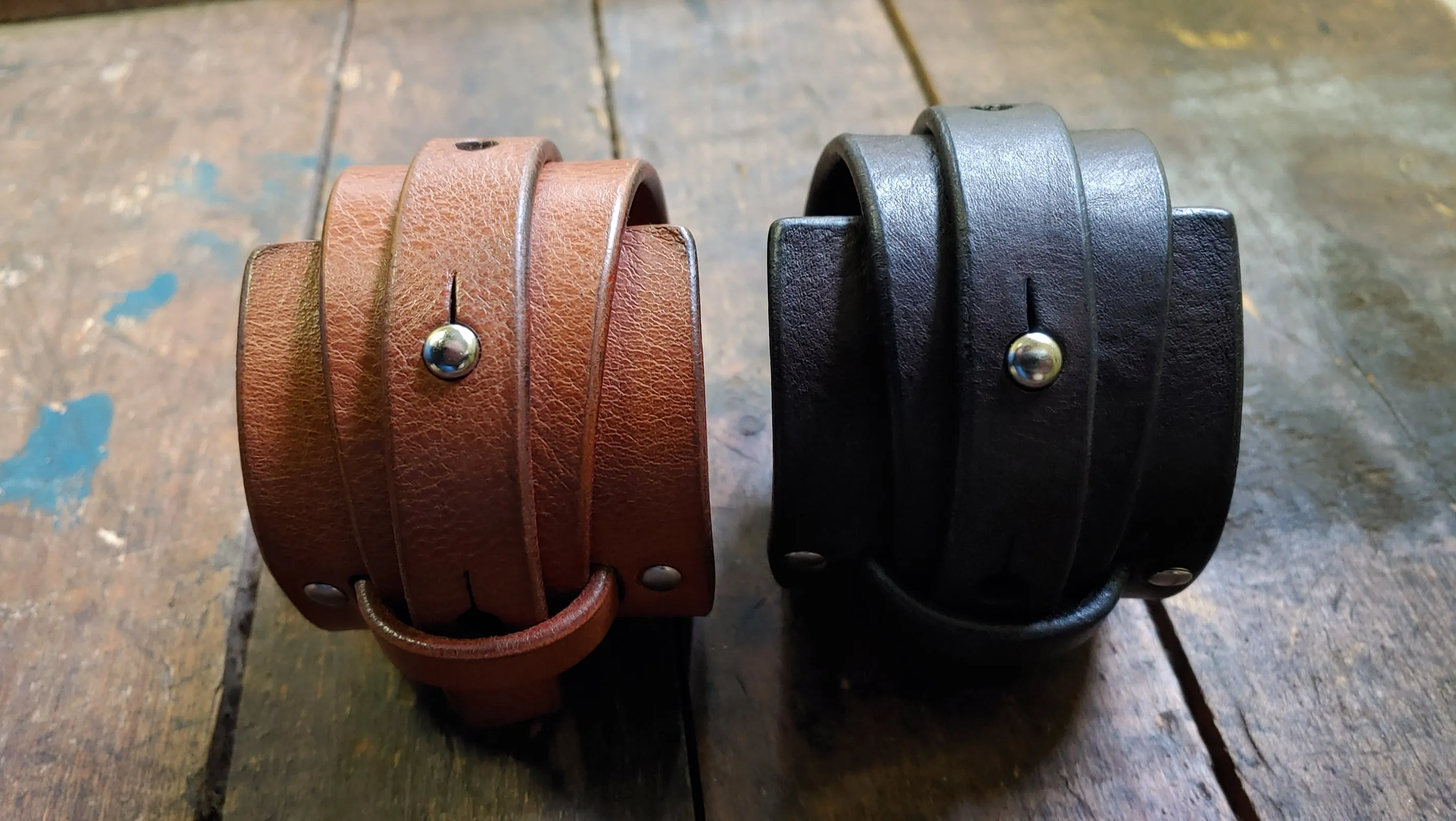 Averey WIDE Wrist Wrap Leather Cuff Bracelet- SS1082-W