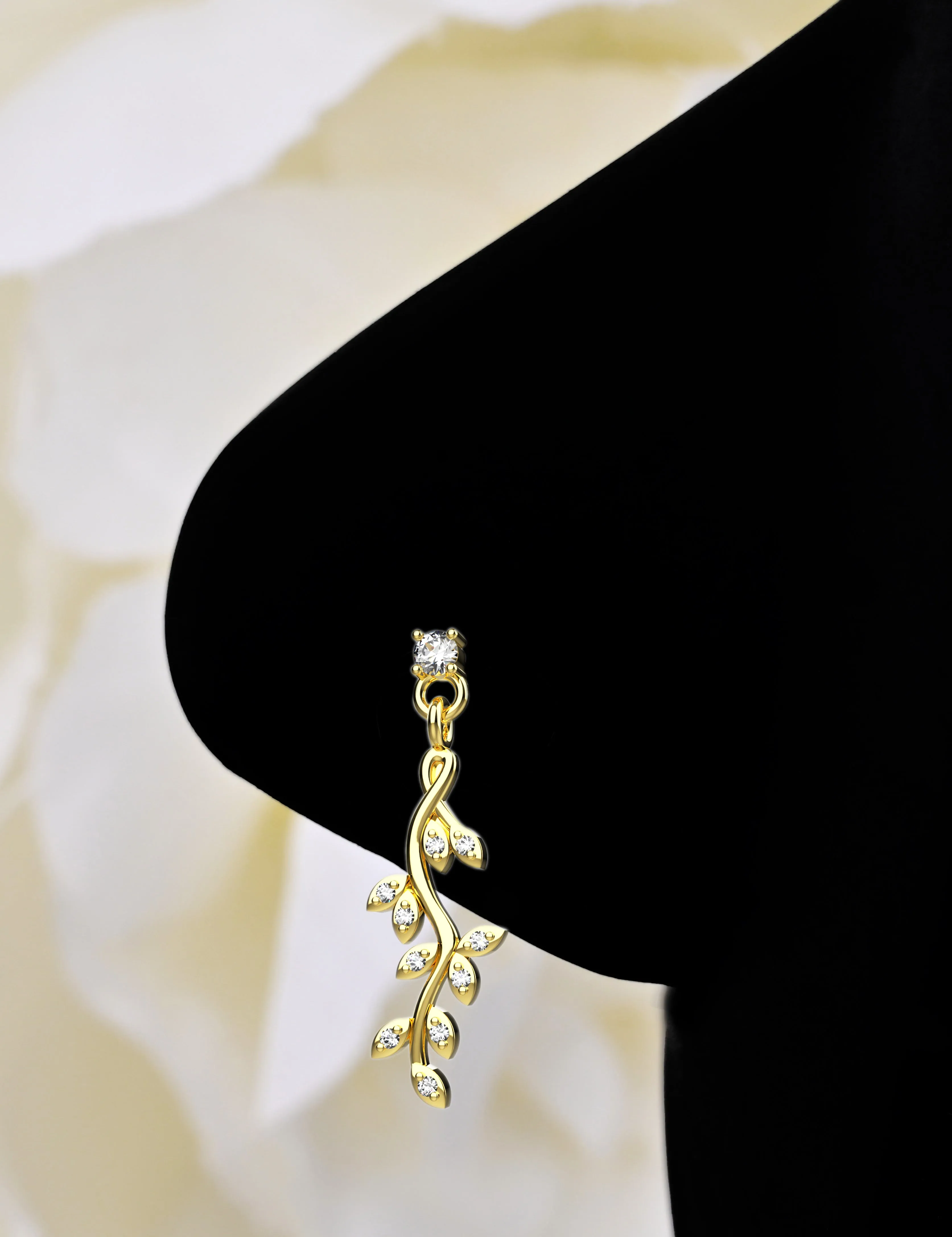 Barbell Drop Dangling Nose Ring – Piercing Jewelry for Women