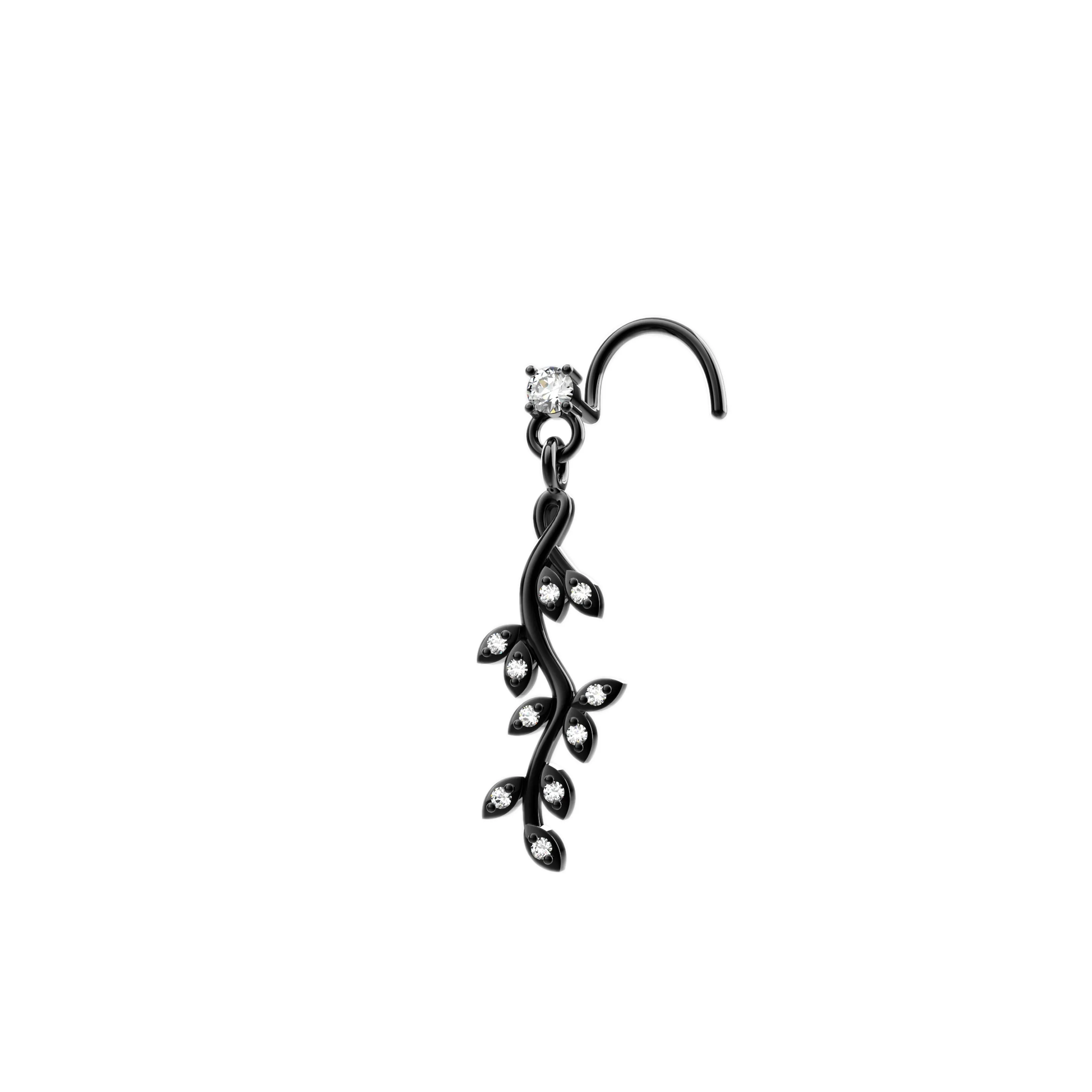 Barbell Drop Dangling Nose Ring – Piercing Jewelry for Women