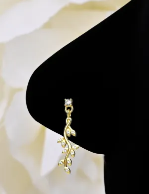 Barbell Drop Dangling Nose Ring – Piercing Jewelry for Women