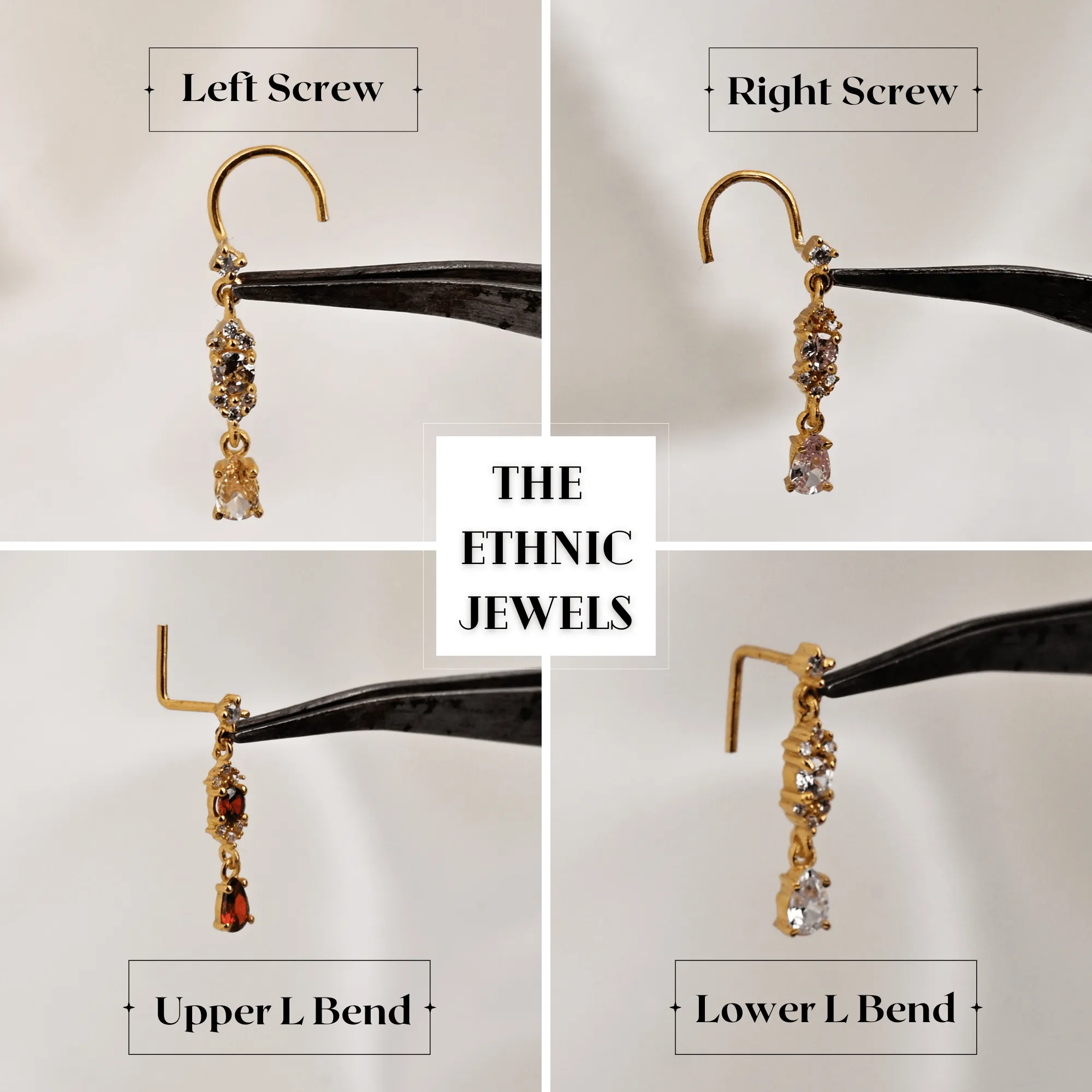Barbell Drop Dangling Nose Ring – Piercing Jewelry for Women