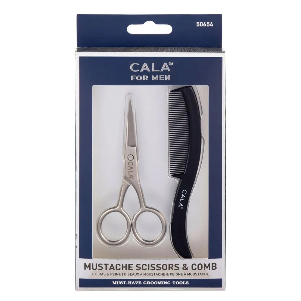 Cala Cala For Men: Mustache Scissors & Comb