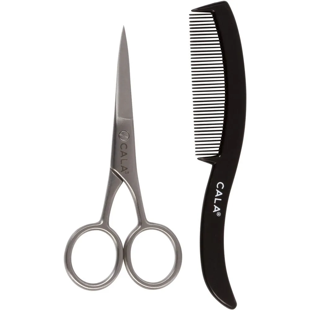 Cala Cala For Men: Mustache Scissors & Comb