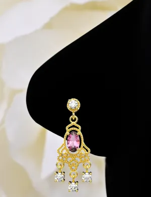 Dangle Nose Ring, Nose Stud & Pink Nose Ring Piercing Jewelry