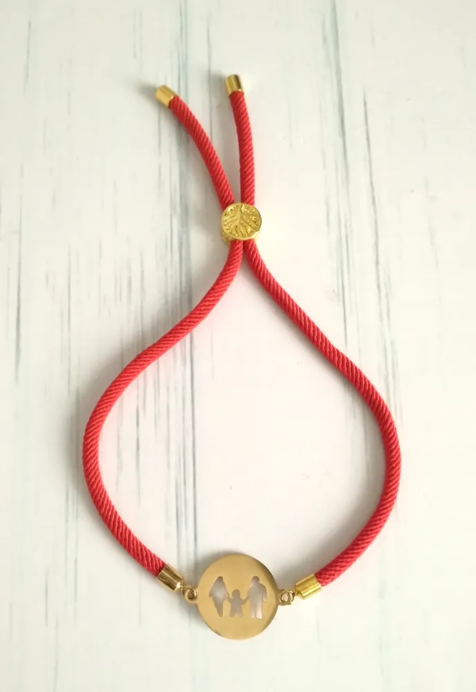 Dani Family Corded Slider Bracelet