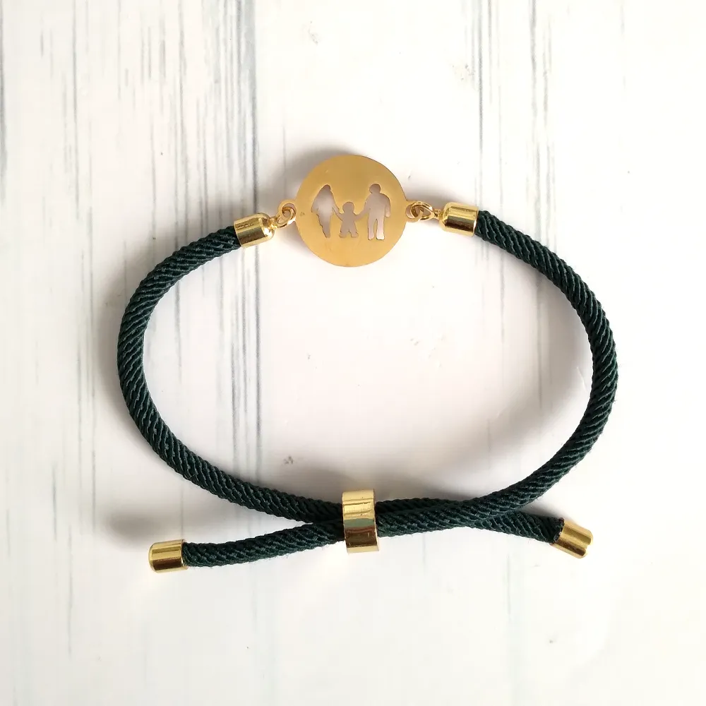 Dani Family Corded Slider Bracelet