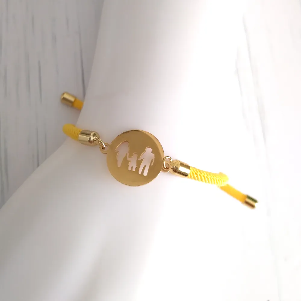 Dani Family Corded Slider Bracelet