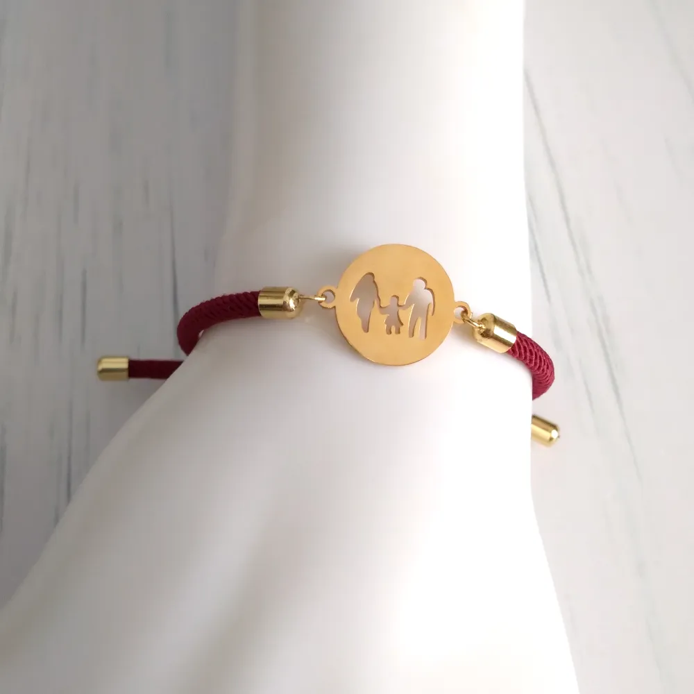 Dani Family Corded Slider Bracelet