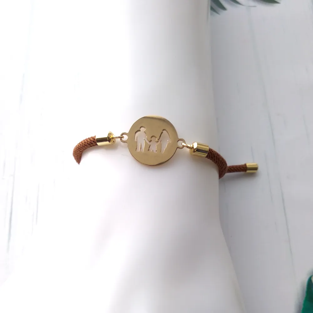 Dani Family Corded Slider Bracelet
