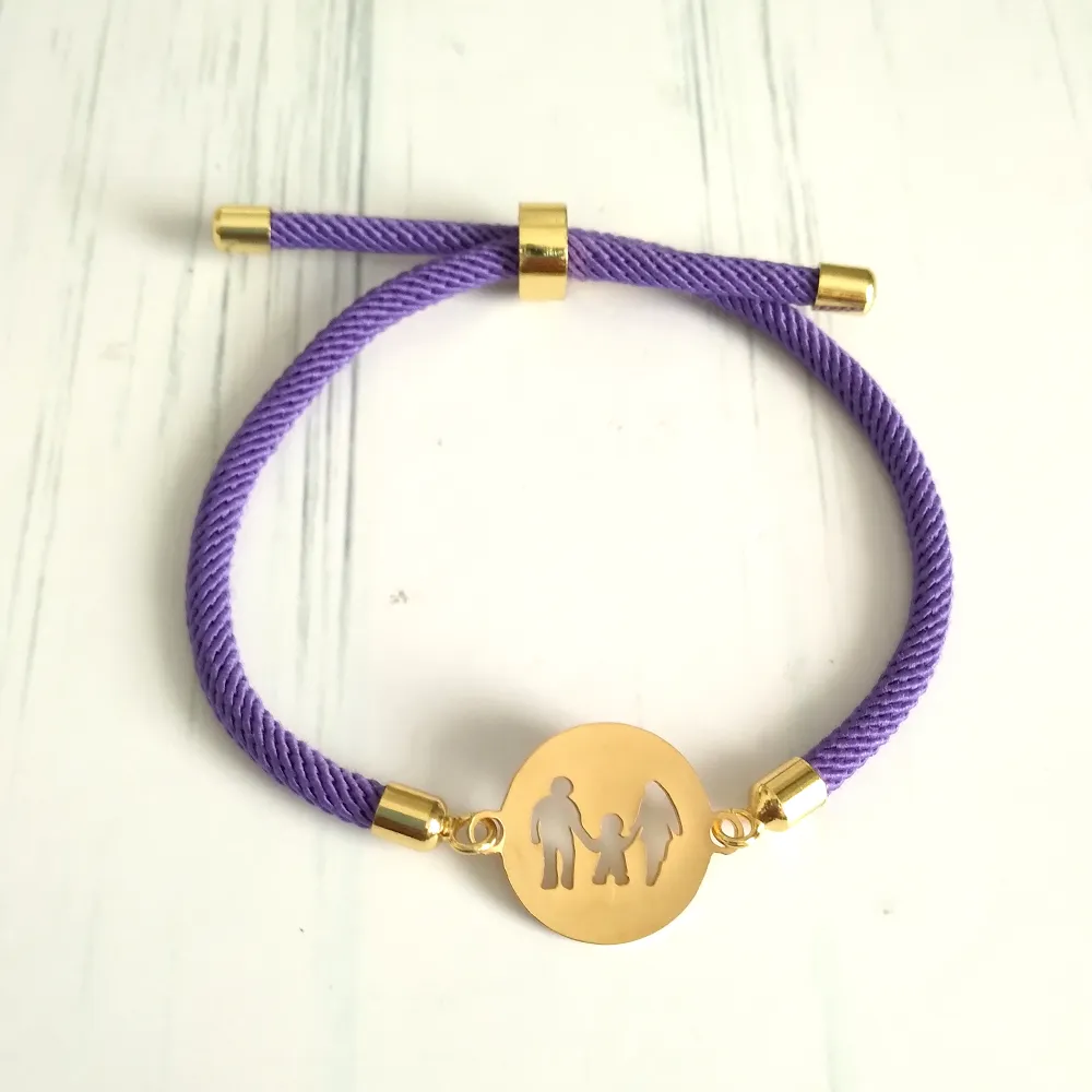 Dani Family Corded Slider Bracelet