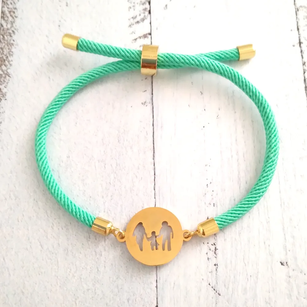 Dani Family Corded Slider Bracelet