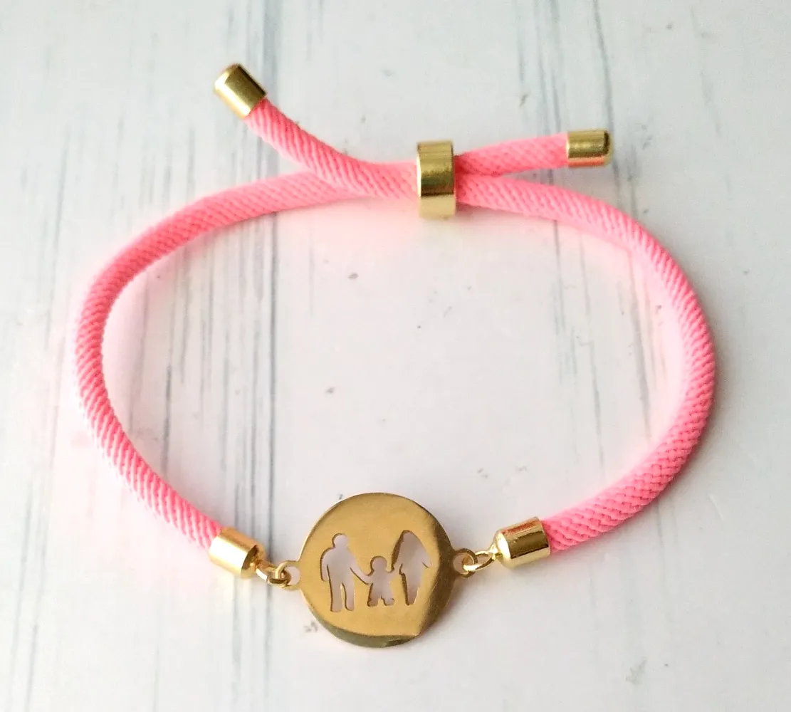 Dani Family Corded Slider Bracelet