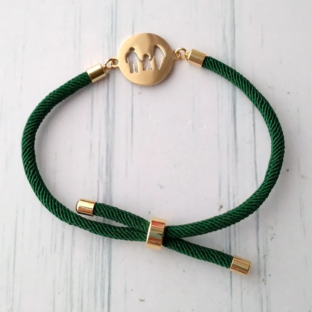 Dani Family Corded Slider Bracelet