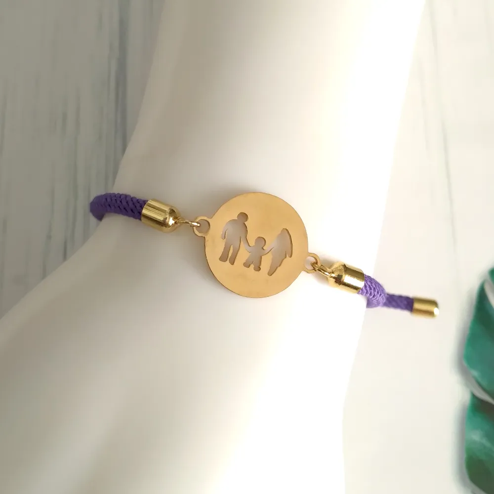 Dani Family Corded Slider Bracelet