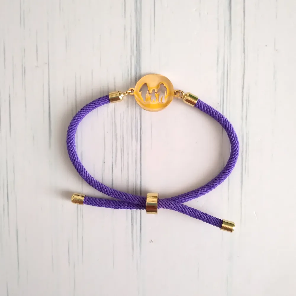 Dani Family Corded Slider Bracelet
