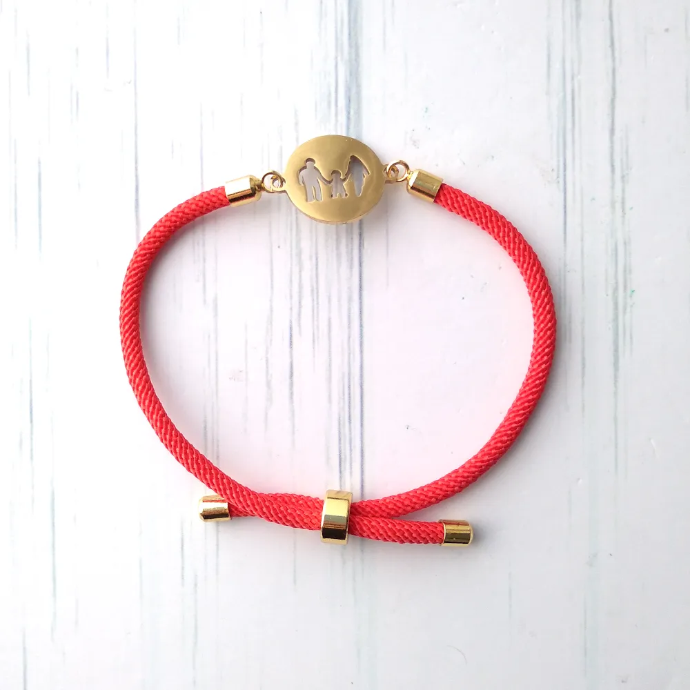 Dani Family Corded Slider Bracelet