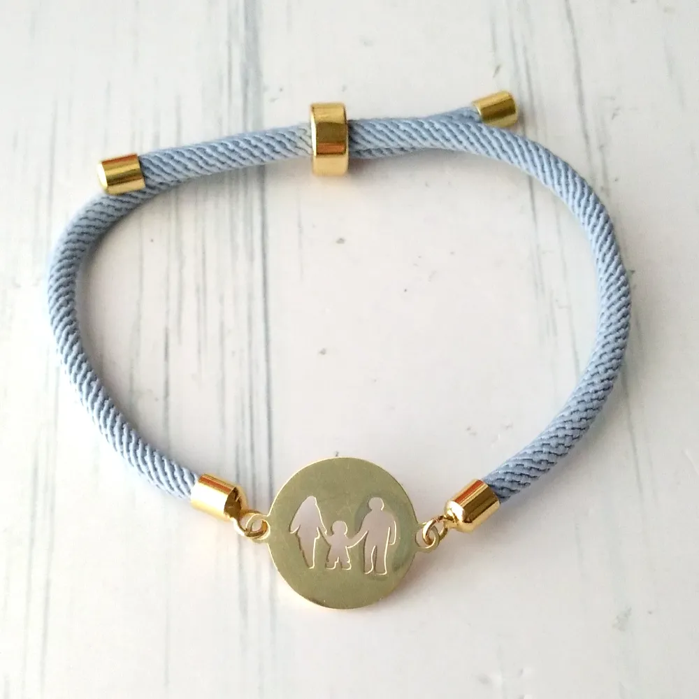 Dani Family Corded Slider Bracelet