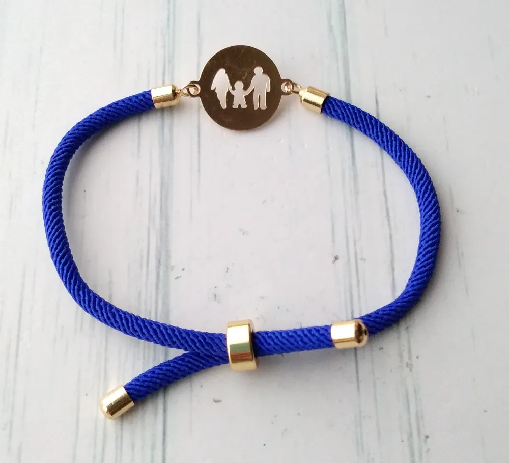 Dani Family Corded Slider Bracelet