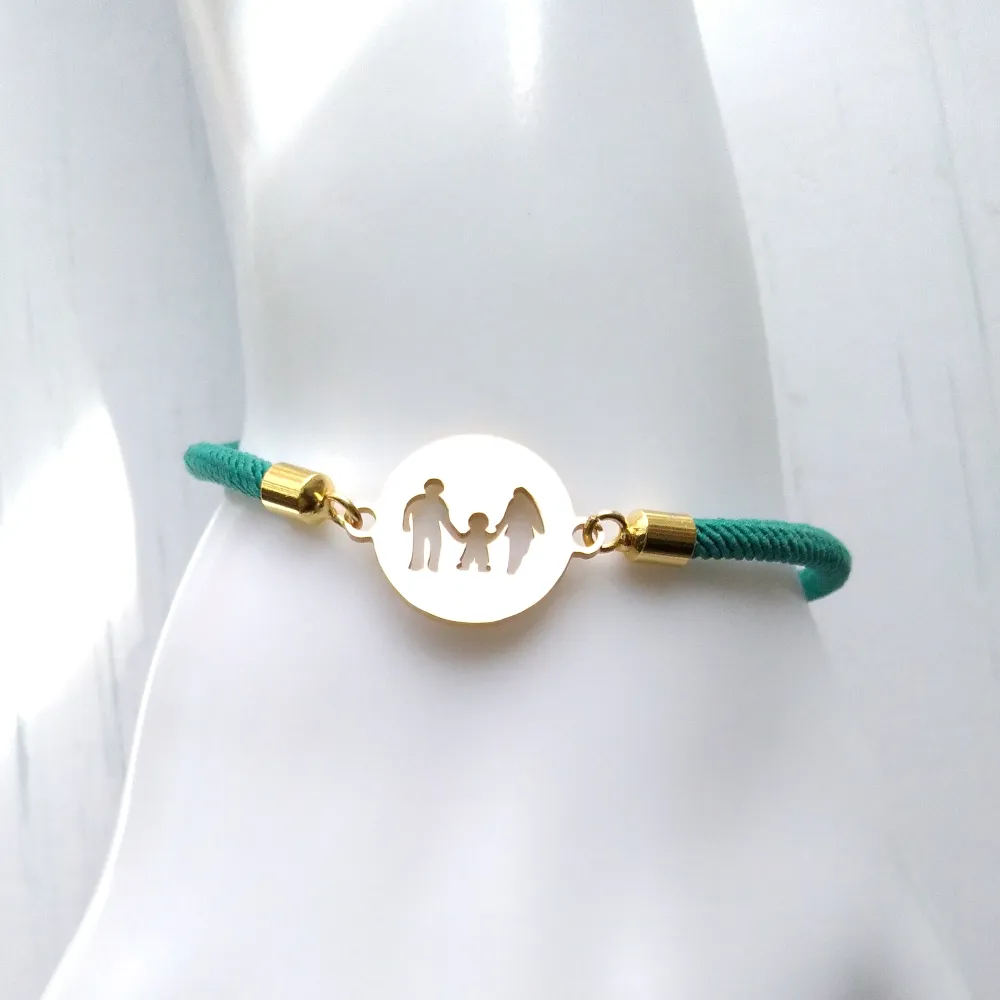 Dani Family Corded Slider Bracelet