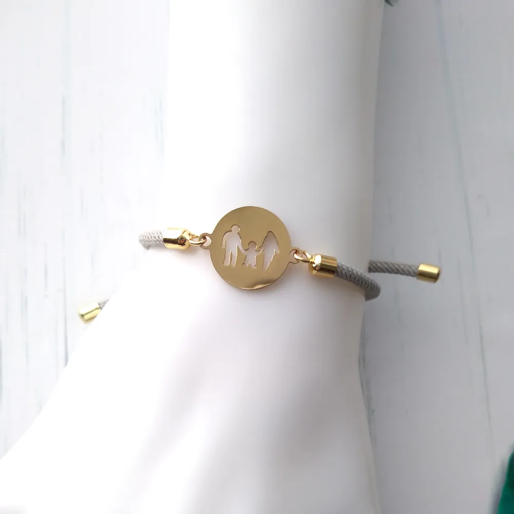 Dani Family Corded Slider Bracelet