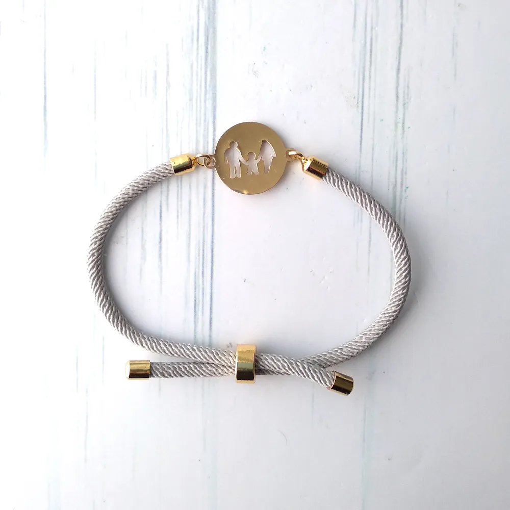 Dani Family Corded Slider Bracelet