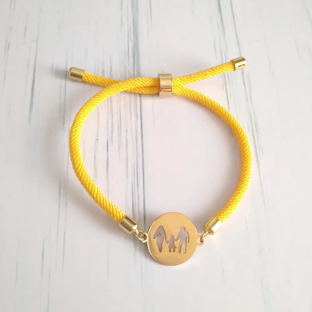Dani Family Corded Slider Bracelet