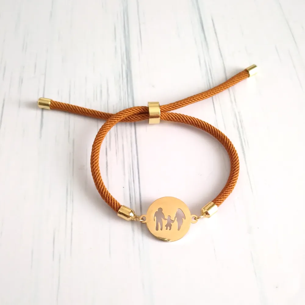 Dani Family Corded Slider Bracelet