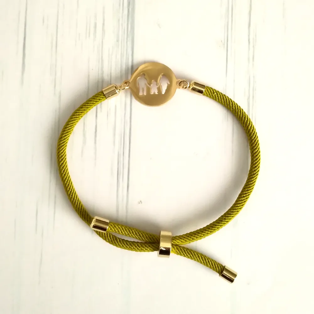 Dani Family Corded Slider Bracelet