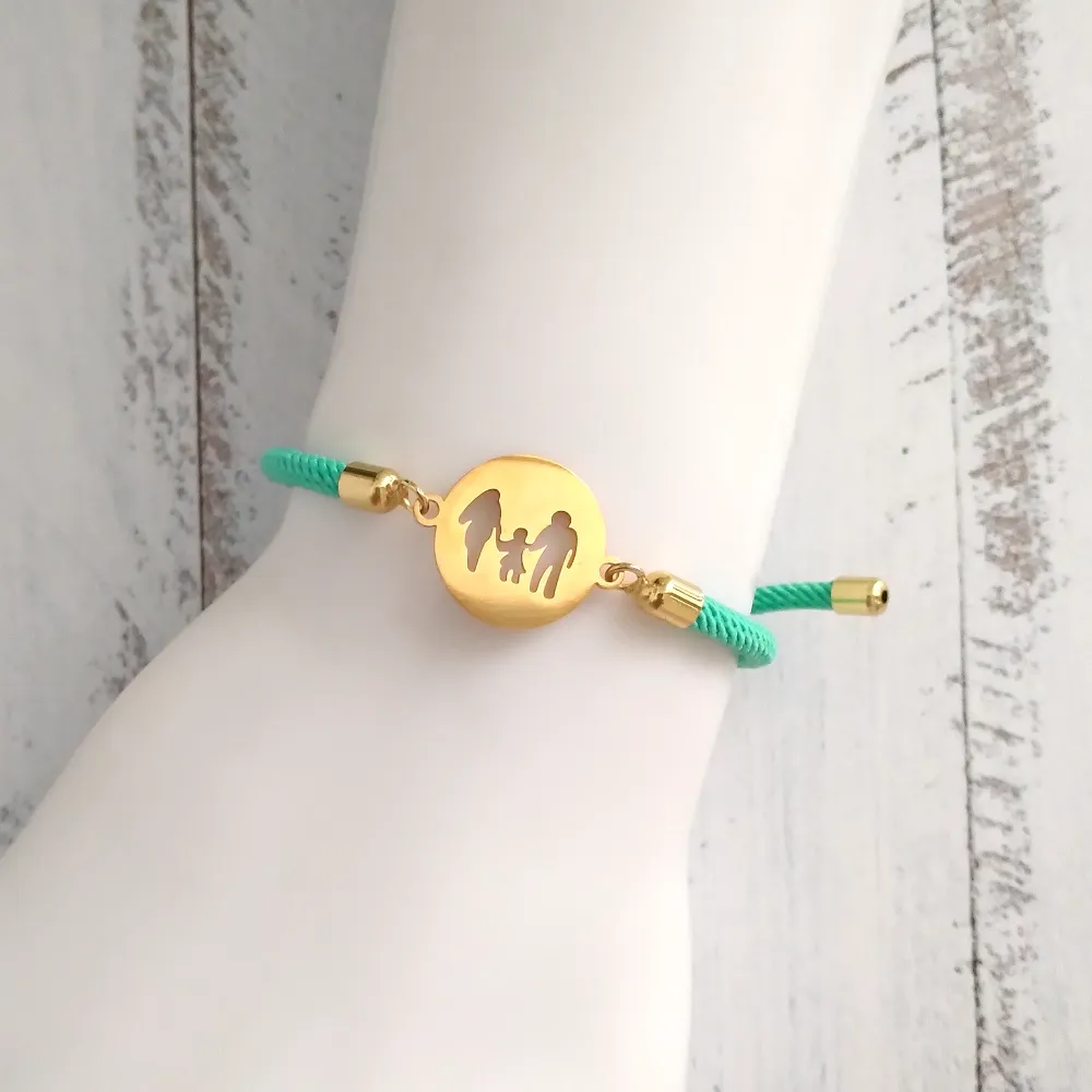 Dani Family Corded Slider Bracelet