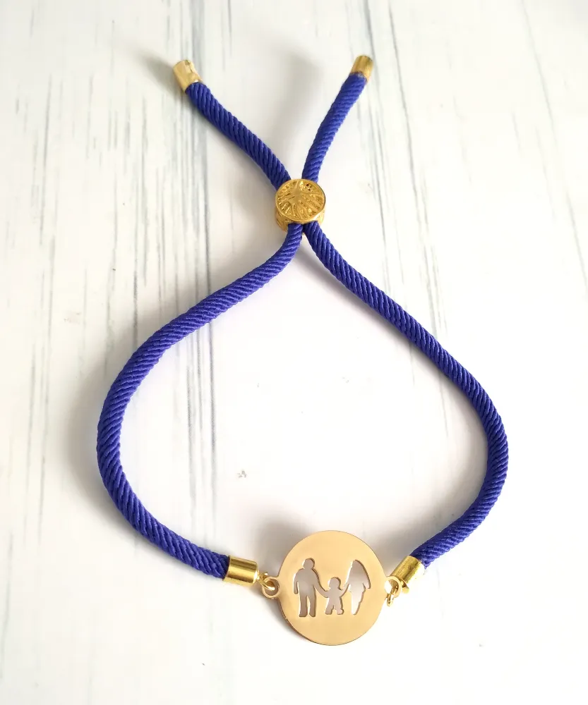 Dani Family Corded Slider Bracelet