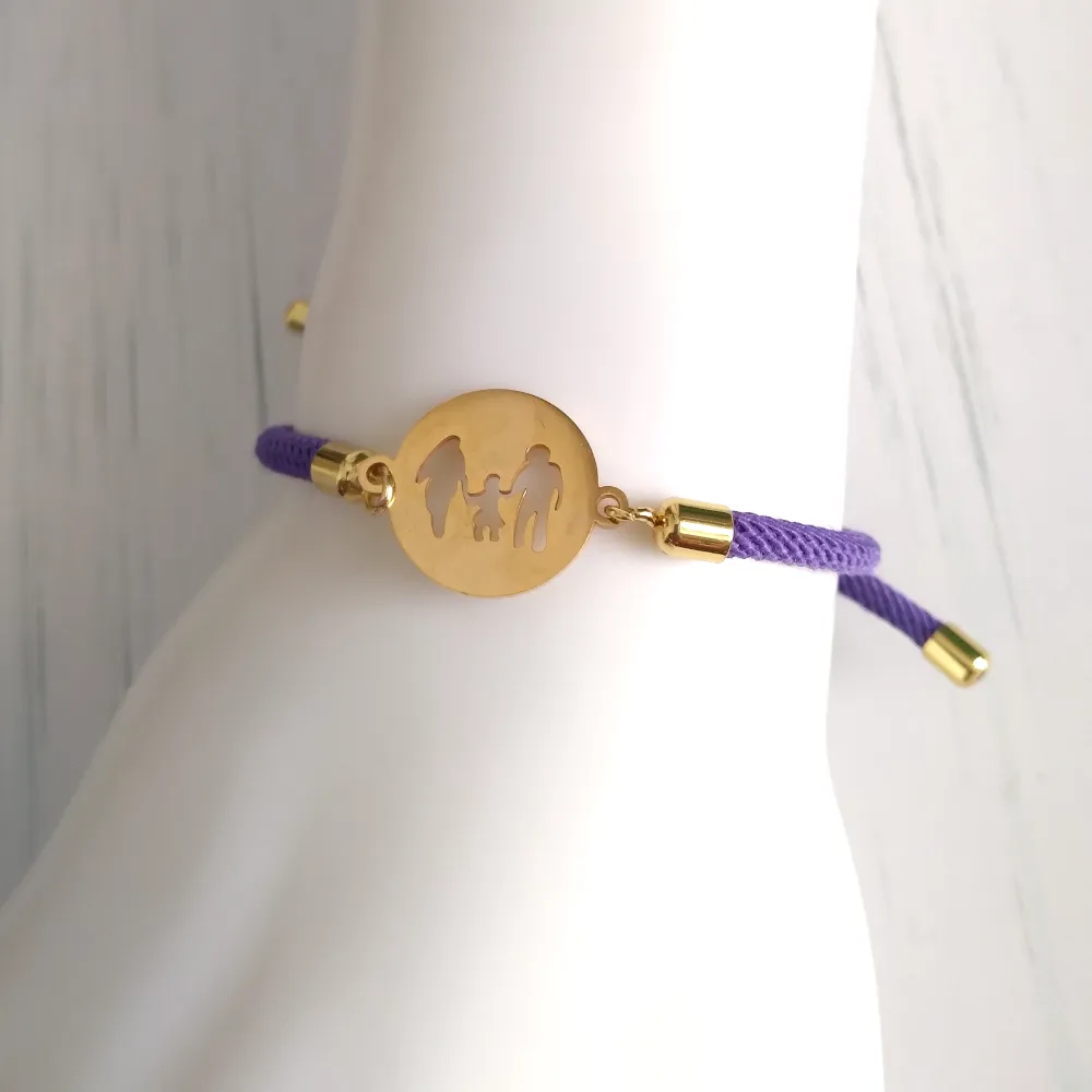 Dani Family Corded Slider Bracelet
