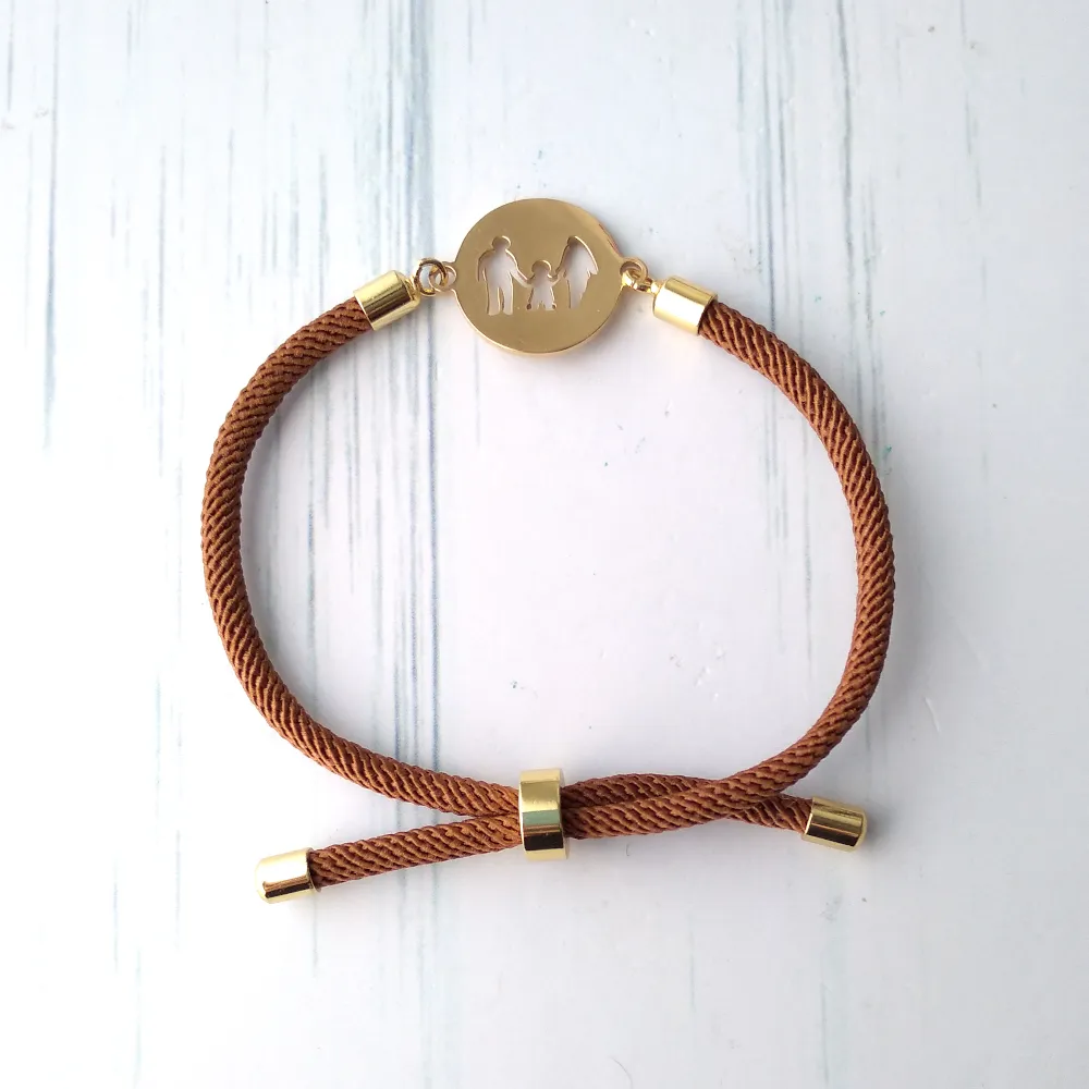 Dani Family Corded Slider Bracelet