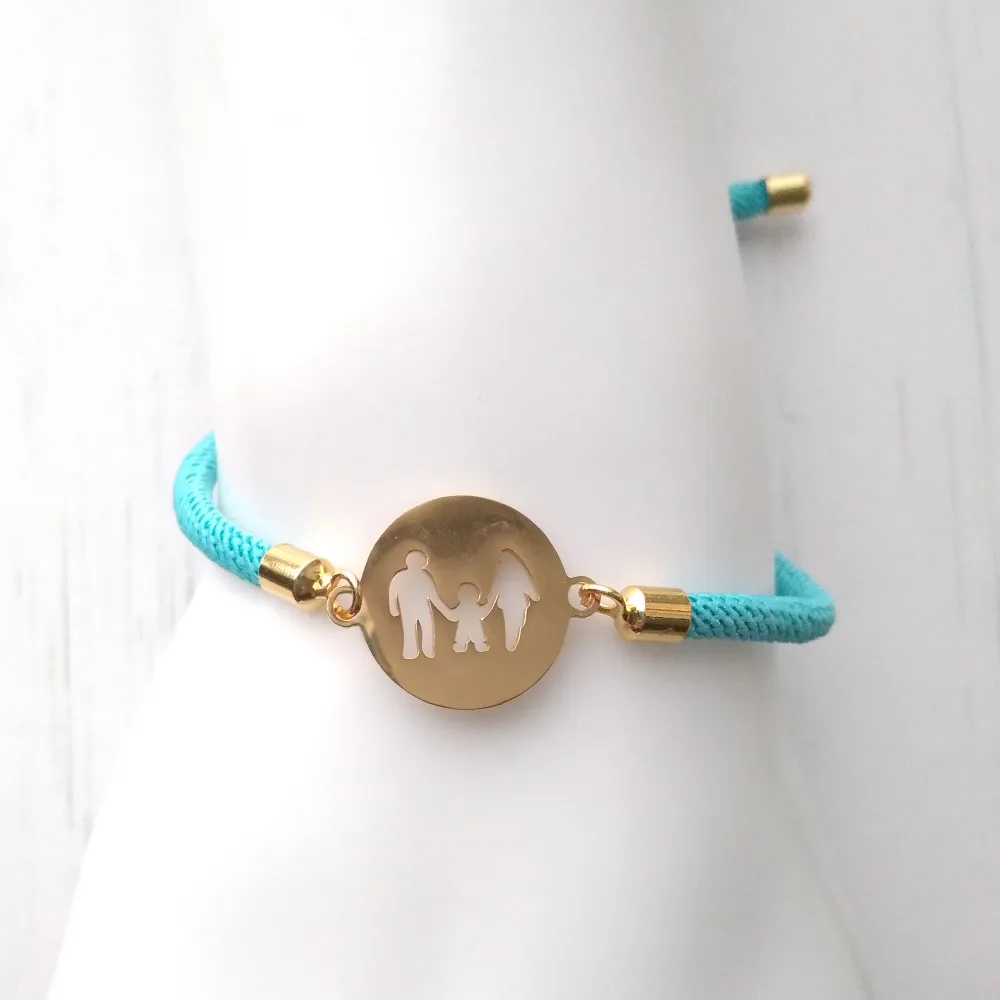 Dani Family Corded Slider Bracelet