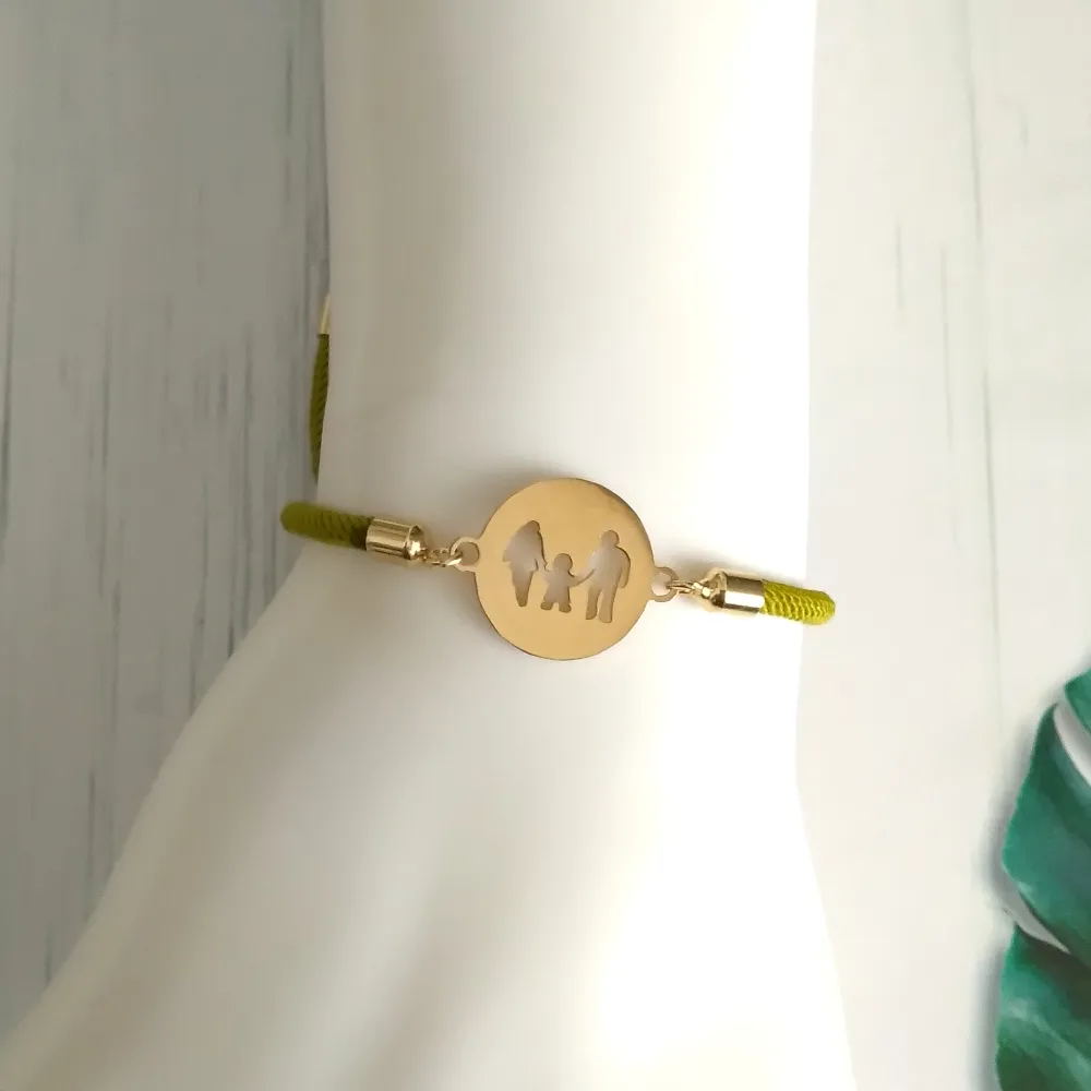 Dani Family Corded Slider Bracelet