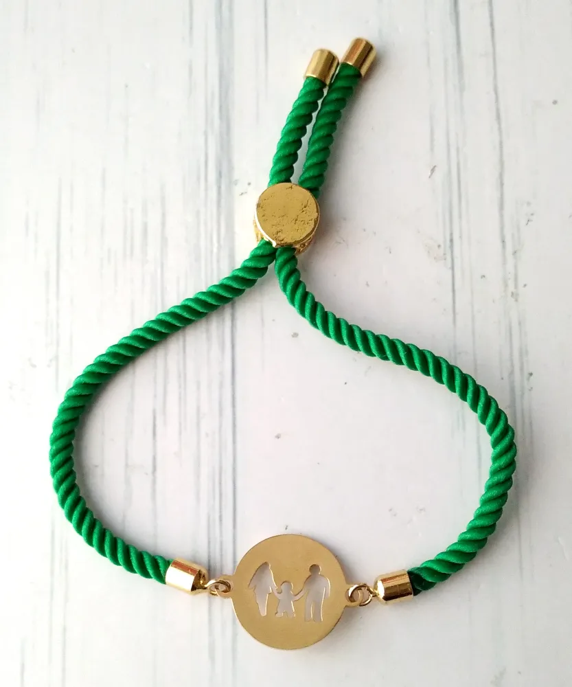 Dani Family Corded Slider Bracelet