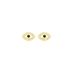 EVIL EYE STUDS GOLD