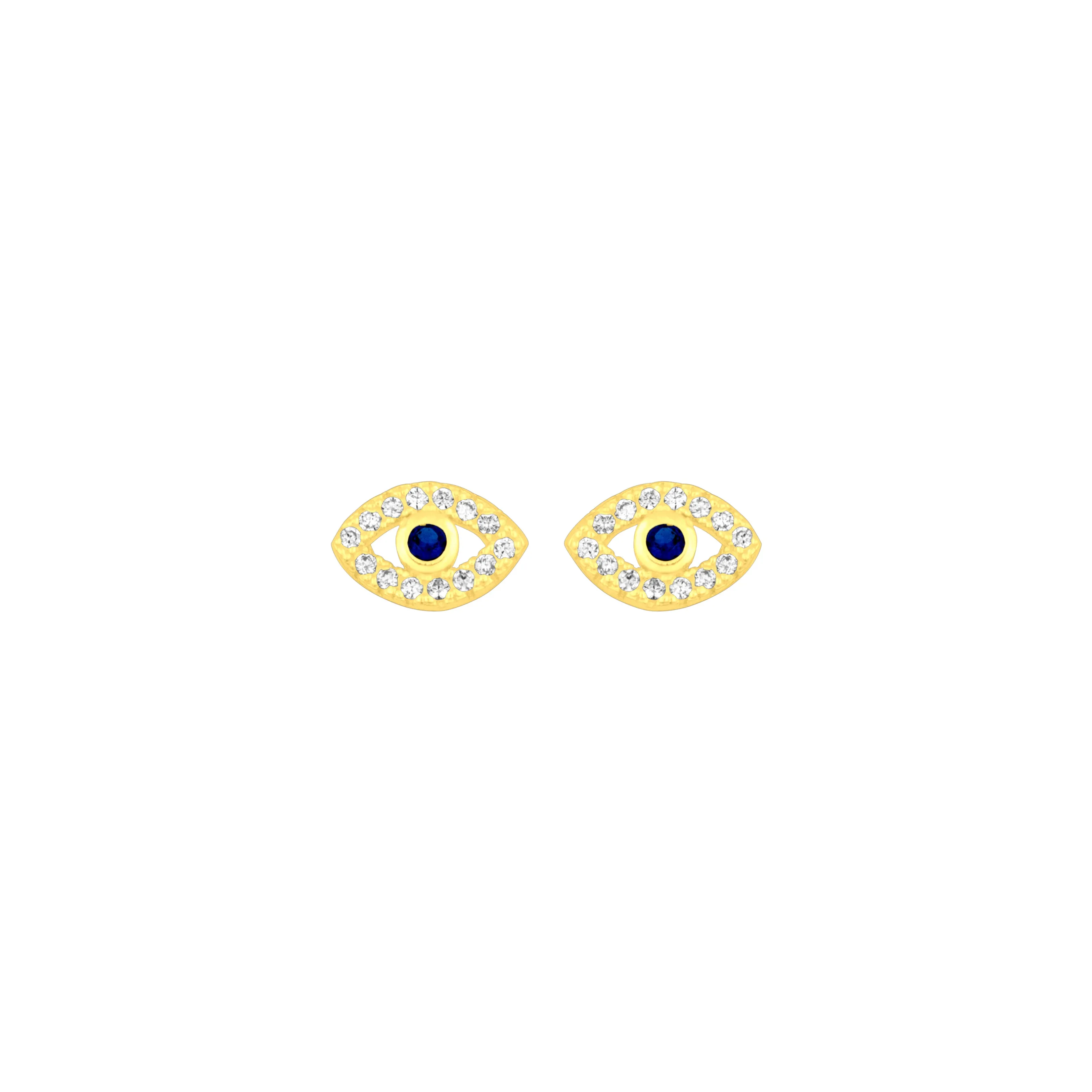 EVIL EYE STUDS GOLD