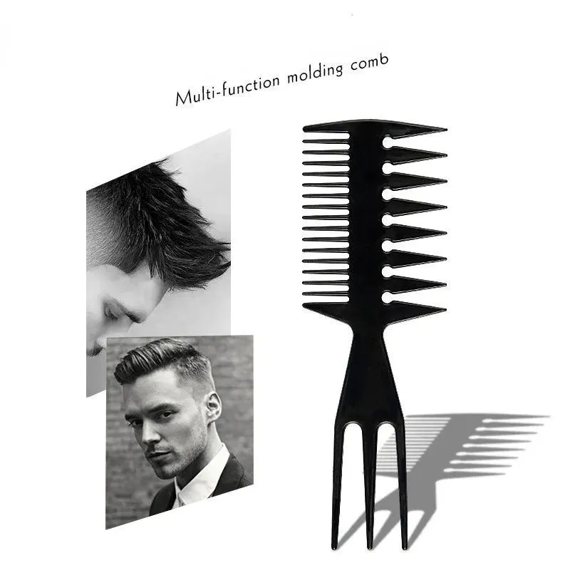 Fish Bone Hair Comb: Professional Barber Tool for Men