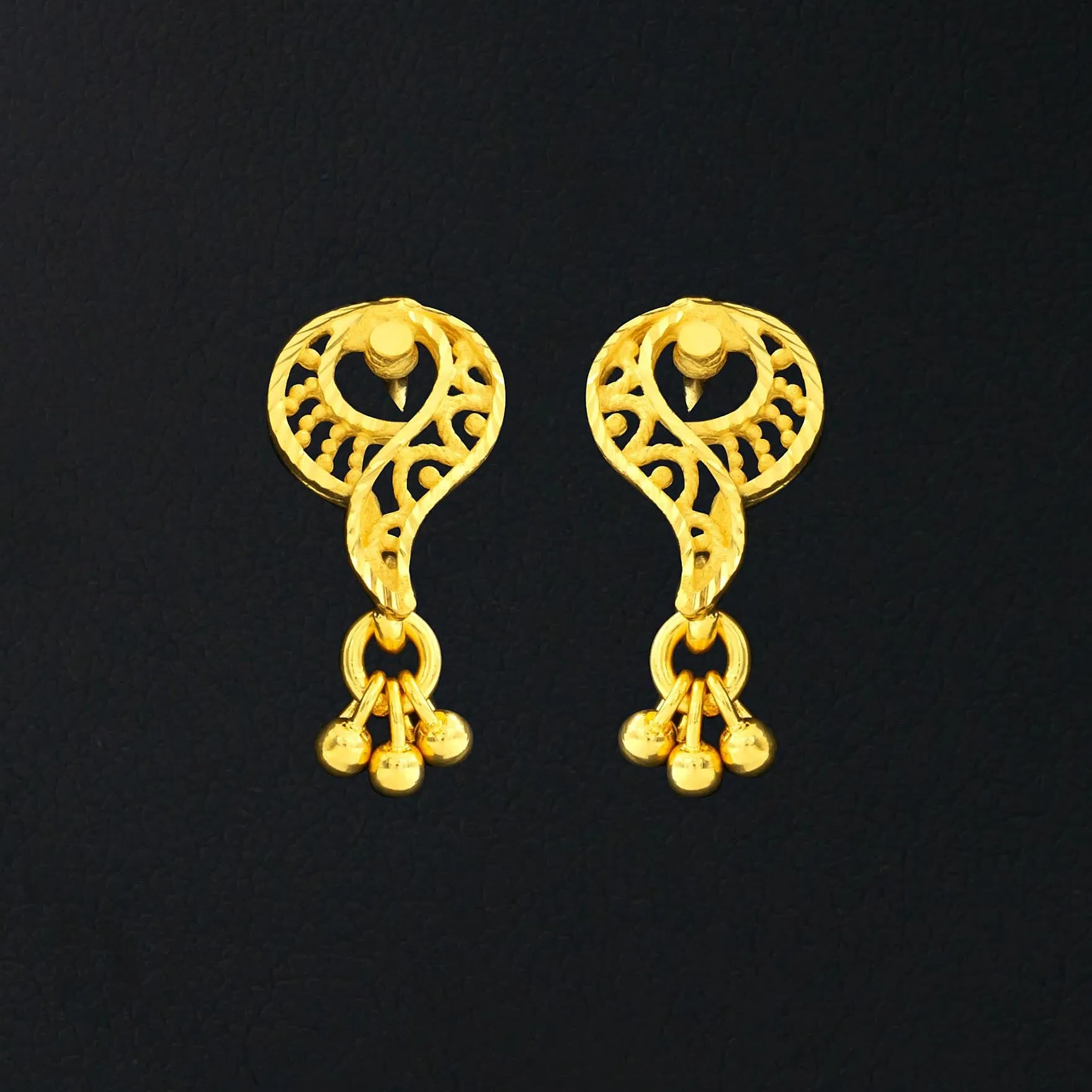 GOLDEN HANGING STUD PGHST272-09