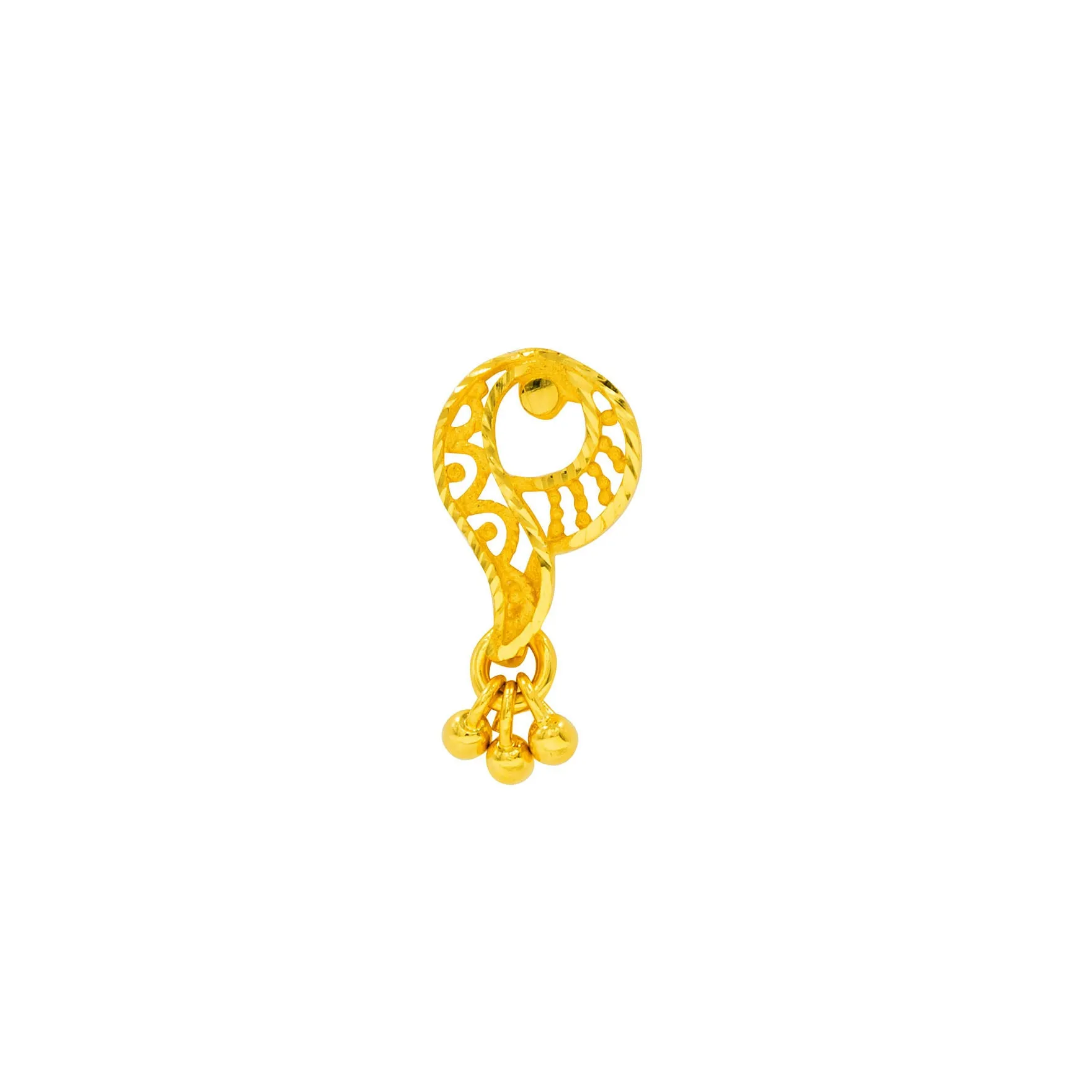 GOLDEN HANGING STUD PGHST272-09