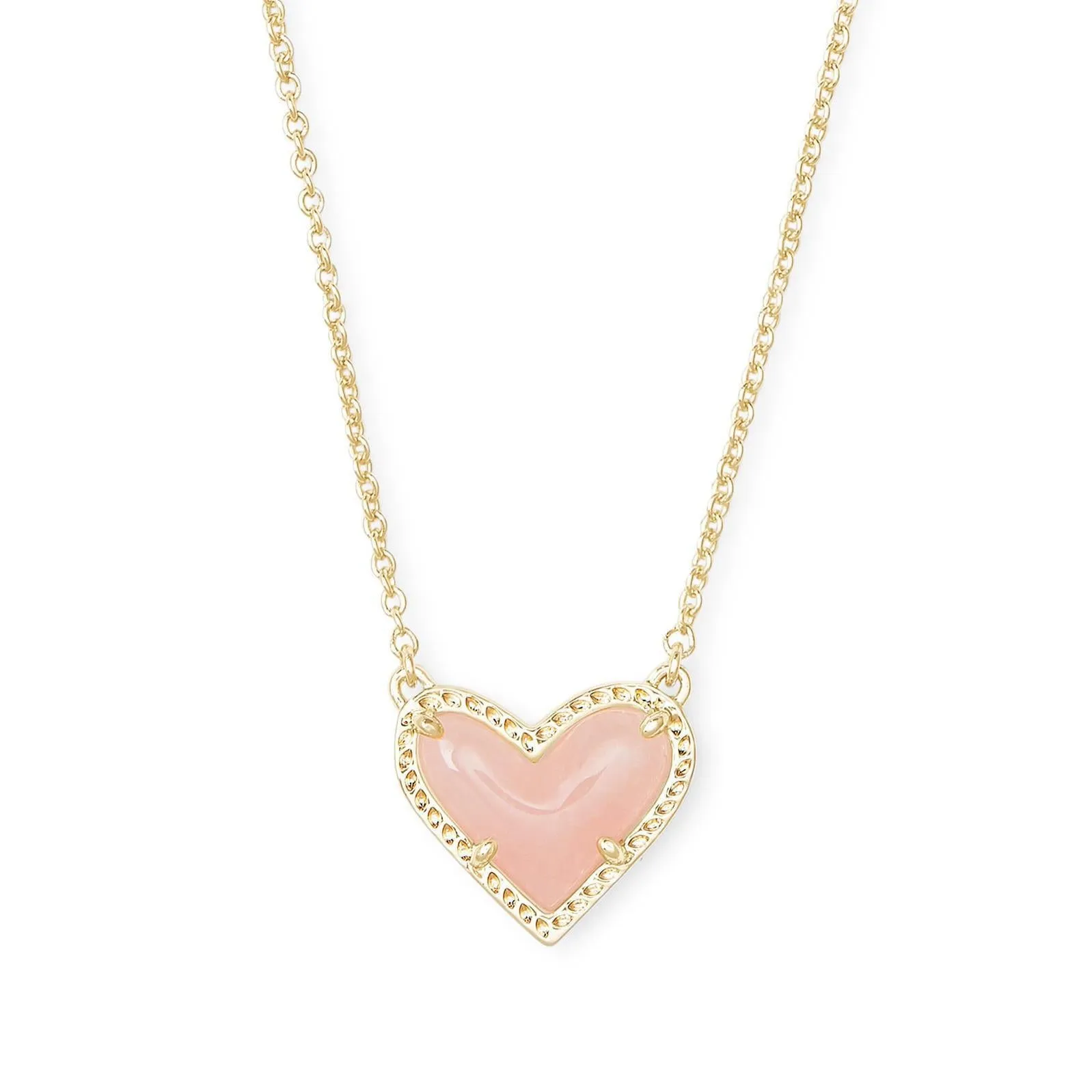 Heart-shaped Necklace Adjustable Peach Heart Natural Stone Clavicle Chain Love Necklace For Women Valentine's Day