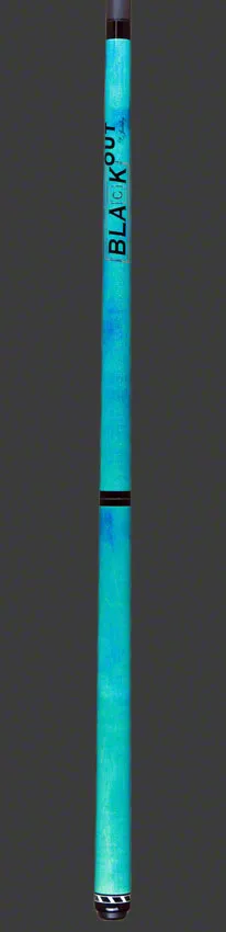 Jacoby BlaCkOut Turqouise No Wrap Break/Jump Cue - JACBKOUTTQ