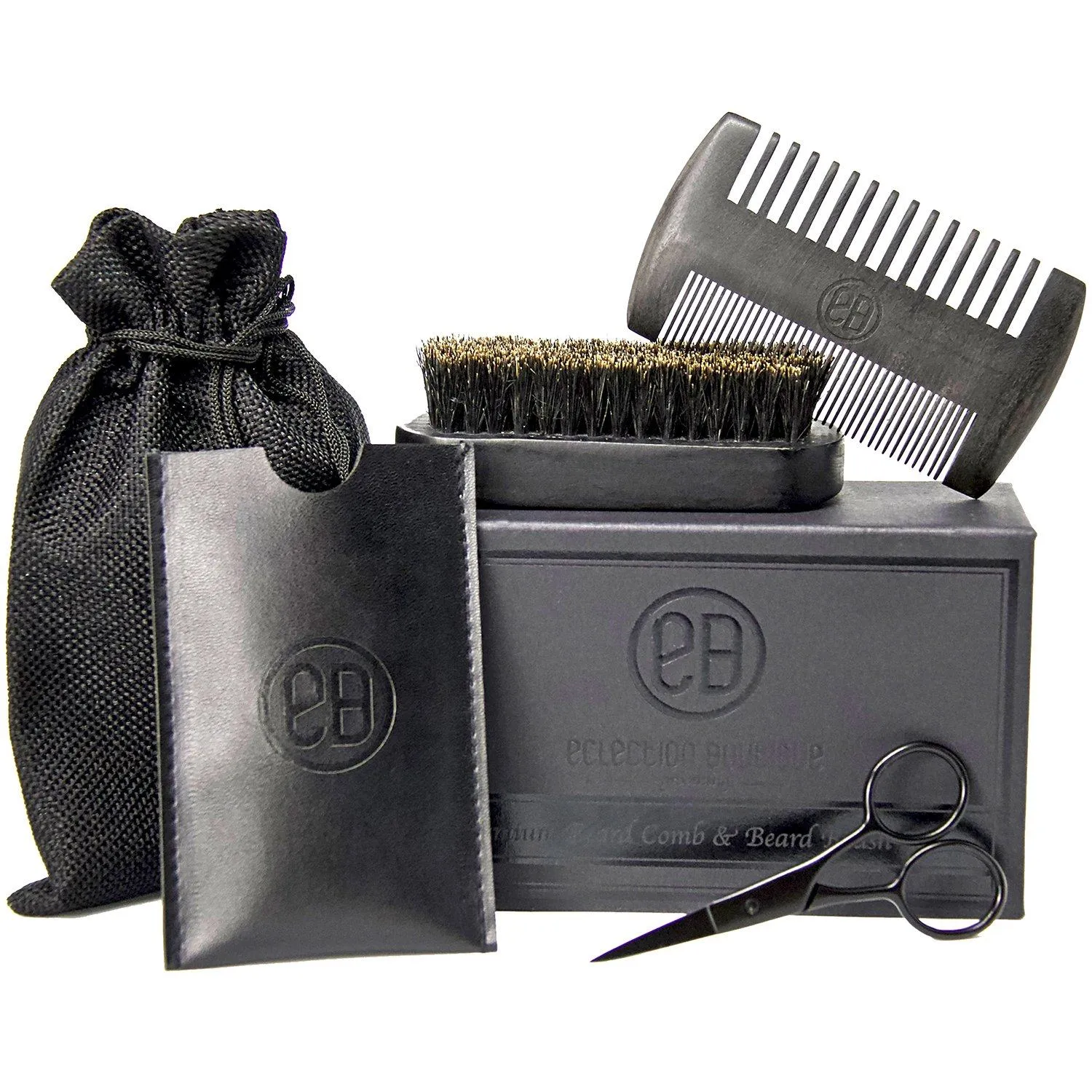Premium Beard Comb & Brush Set for Men’s Grooming Care