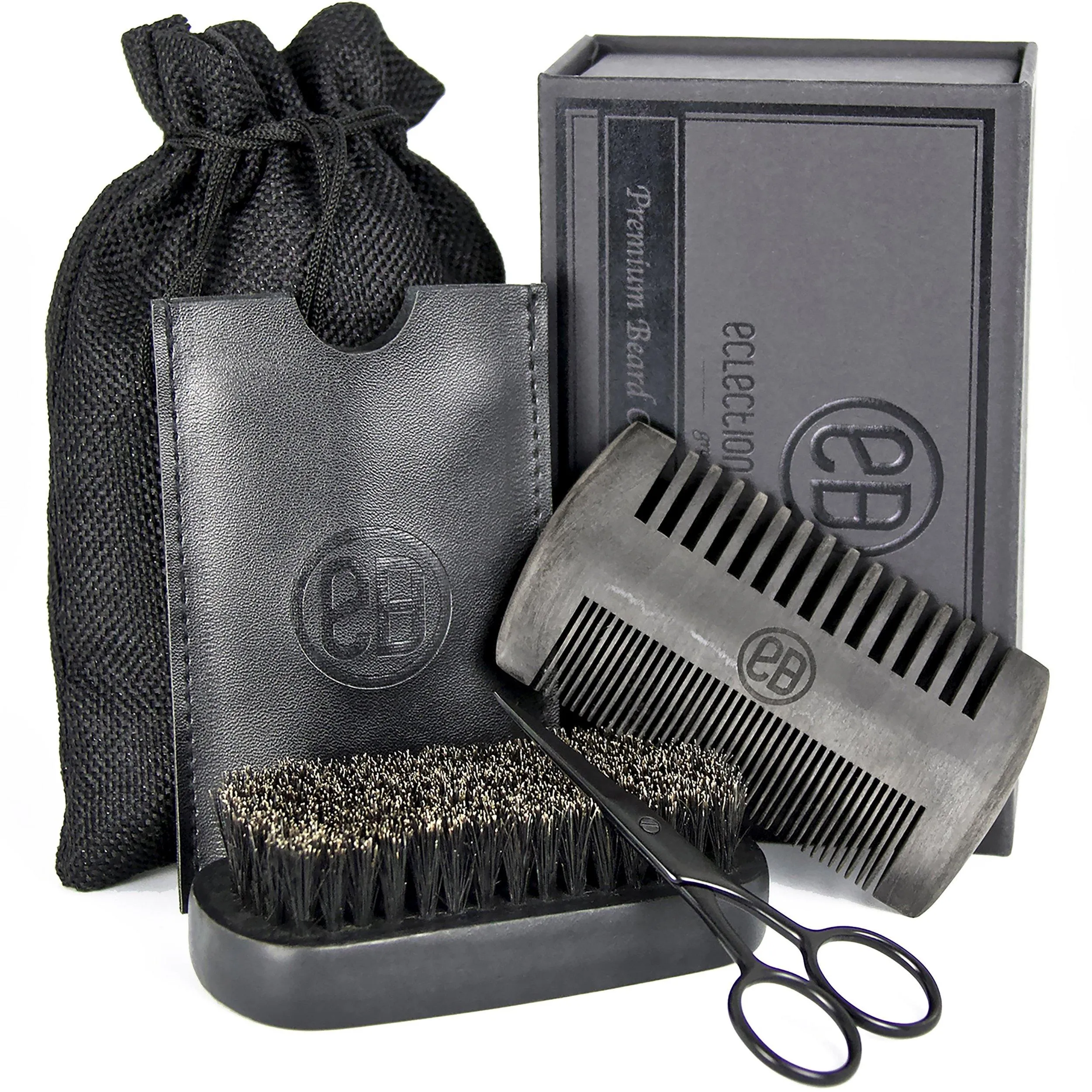 Premium Beard Comb & Brush Set for Men’s Grooming Care