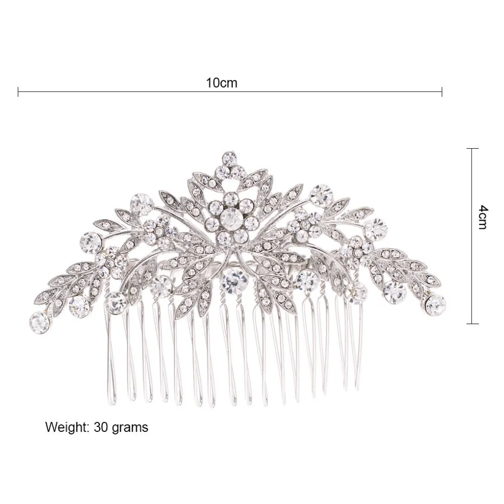 Rhinestone Crystal Wedding Bridal  Hairpins Hair Comb  FA5088