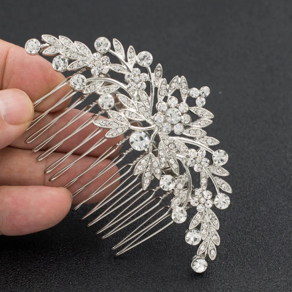 Rhinestone Crystal Wedding Bridal  Hairpins Hair Comb  FA5088