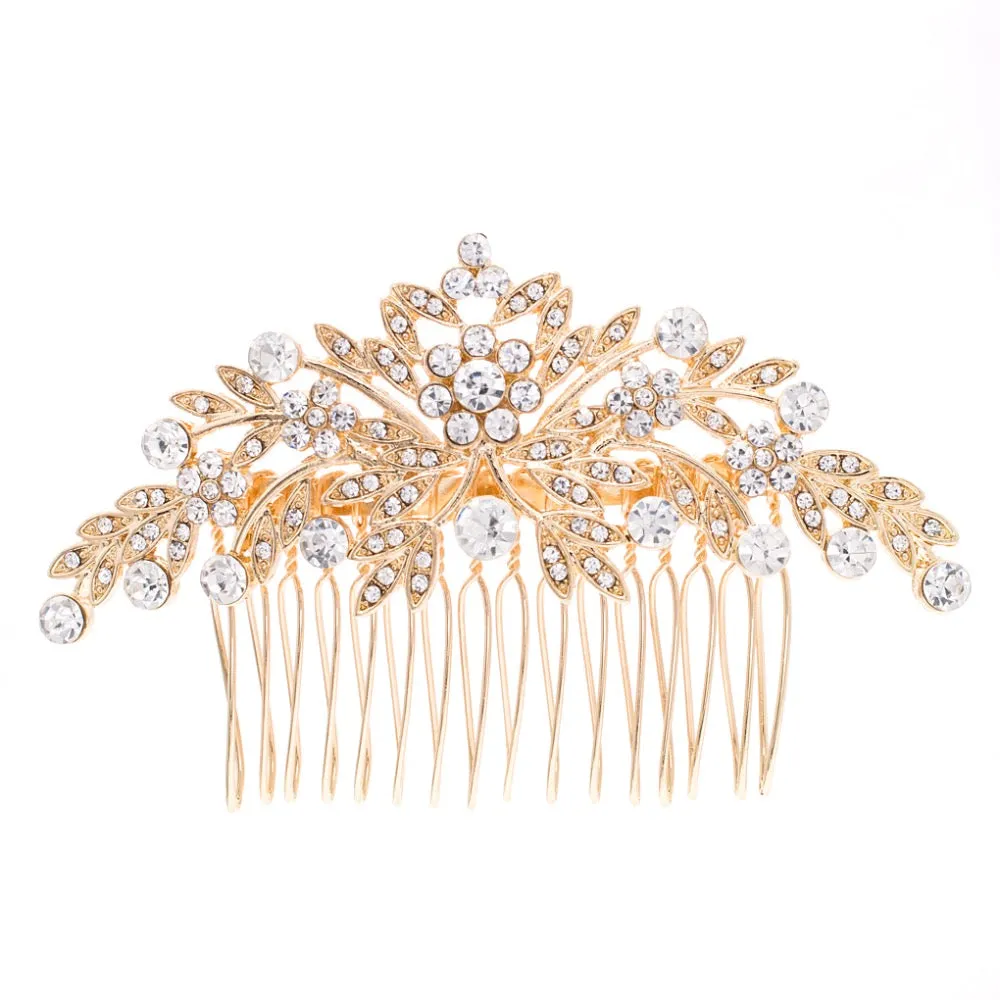 Rhinestone Crystal Wedding Bridal  Hairpins Hair Comb  FA5088