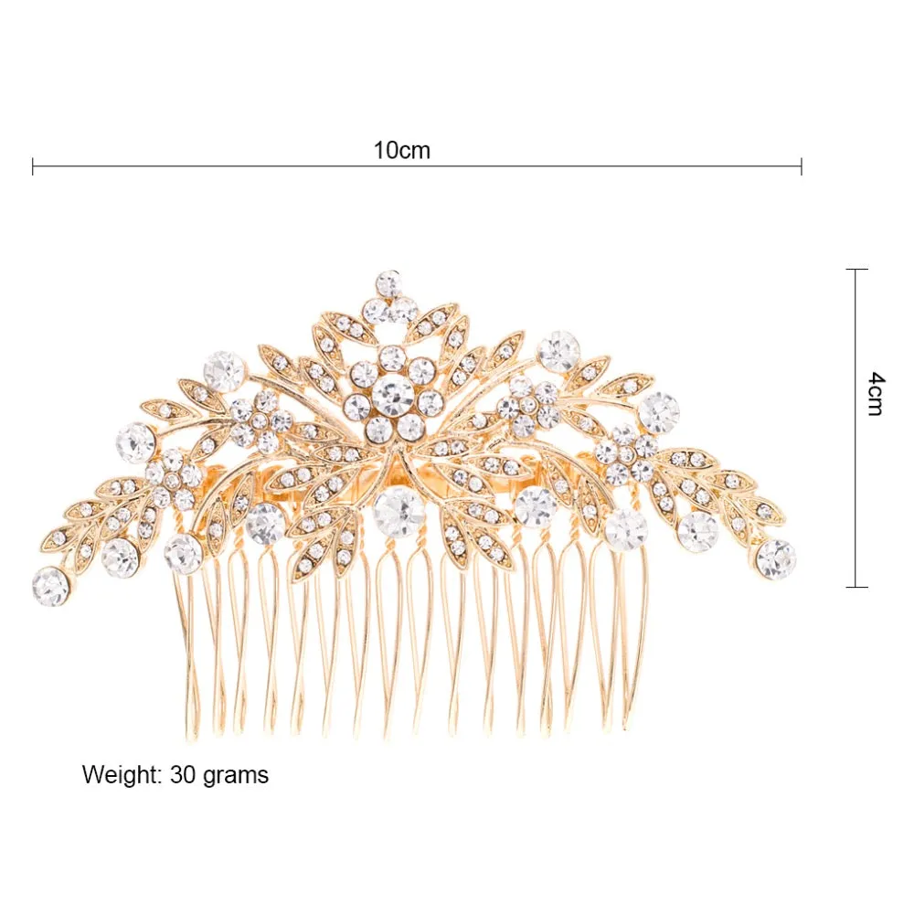 Rhinestone Crystal Wedding Bridal  Hairpins Hair Comb  FA5088