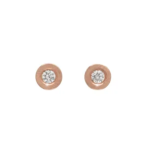 Small Diamond Bolt Earrings